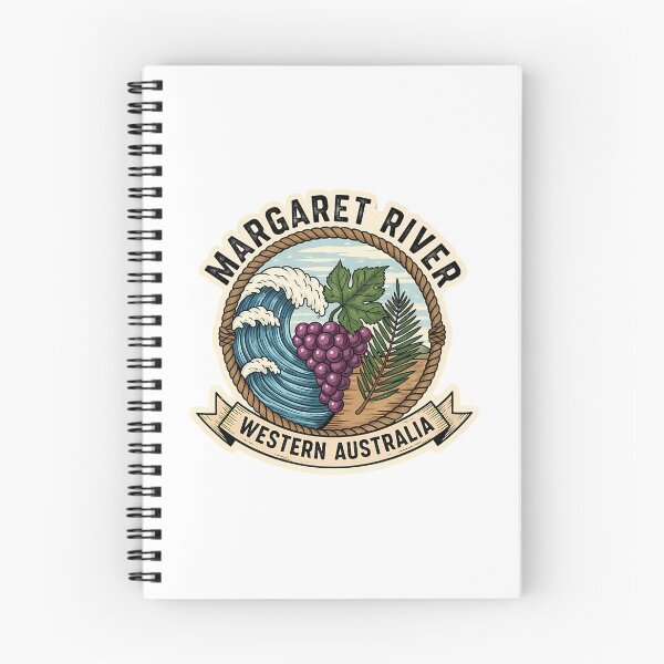 Item preview, Margaret River A Vintage Surf Wine And Forest Emblem designed and sold by SharkCoDesigns.