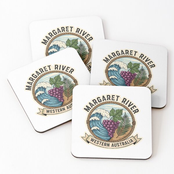 Item preview, Margaret River A Vintage Surf Wine And Forest Emblem designed and sold by SharkCoDesigns.