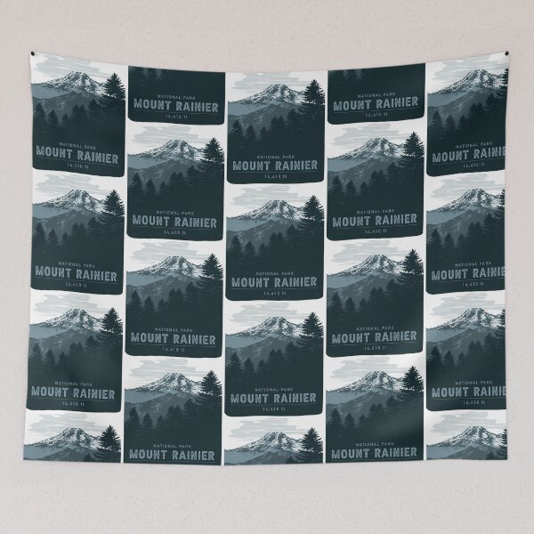 Item preview, Mount Rainier National Park Mountain designed and sold by SharkCoDesigns.