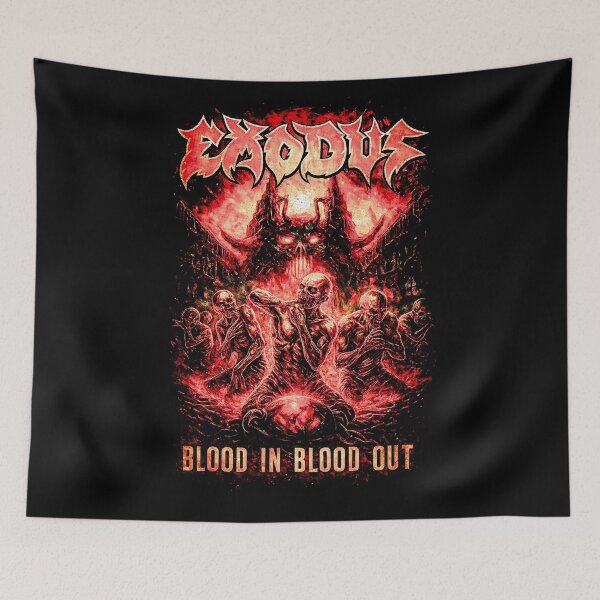 Item preview, Thrash Metal Dark Horror Exodus Blood In Blood Out Artwork designed and sold by kurgelhipo.