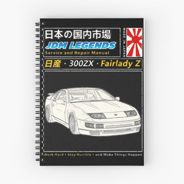 Item preview, JDM Nissan ZX Fairlady Z Car Maintenance Manual Cover Design designed and sold by amberava.
