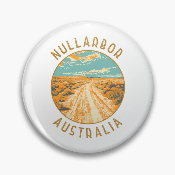 Item preview, Nullarbor National Park Australia Retro Distressed Circle designed and sold by SharkCoDesigns.