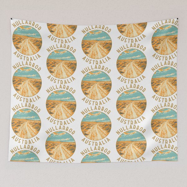 Item preview, Nullarbor National Park Australia Retro Distressed Circle designed and sold by SharkCoDesigns.