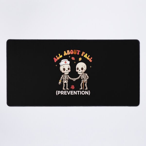 Item preview, All About Fall Prevention Cute Skeleton Nurse designed and sold by SoyLamderma.