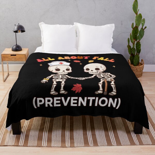 Item preview, All About Fall Prevention Cute Skeleton Nurse designed and sold by SoyLamderma.