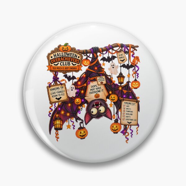 Item preview, ⚡HALLOWEEN OVERACHIEVERS CLUB - Bertie Bat's Hanging Decorations Department designed and sold by WheelieGdArt.