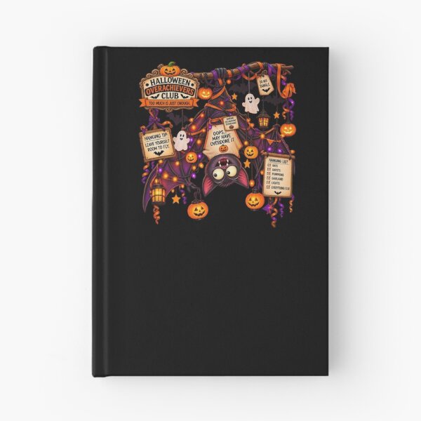 Item preview, ⚡HALLOWEEN OVERACHIEVERS CLUB - Bertie Bat's Hanging Decorations Department - dark version designed and sold by WheelieGdArt.