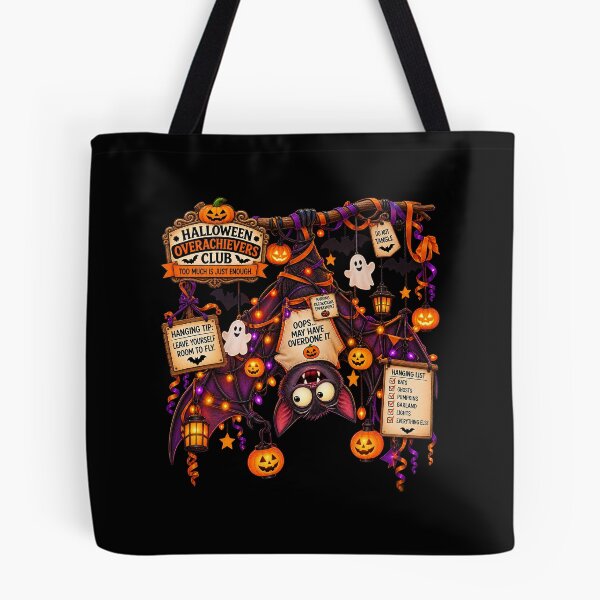 Item preview, ⚡HALLOWEEN OVERACHIEVERS CLUB - Bertie Bat's Hanging Decorations Department - dark version designed and sold by WheelieGdArt.