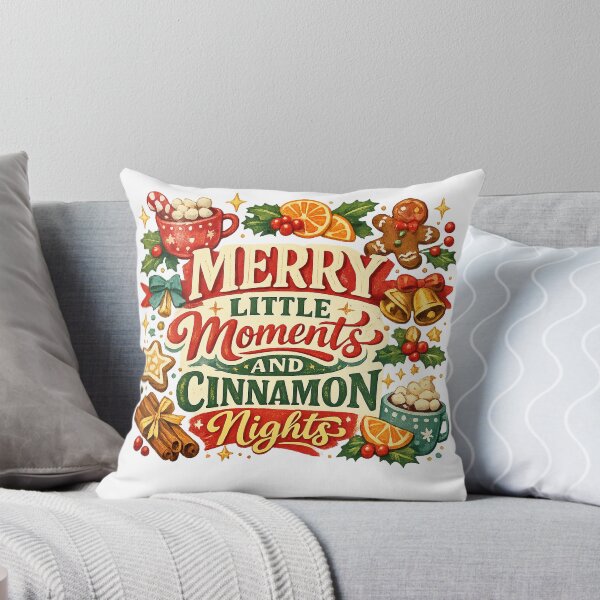 Item preview, Merry Little Moments and Cinnamon Nights Cozy Christmas Holiday Art Design designed and sold by inkoutninja.