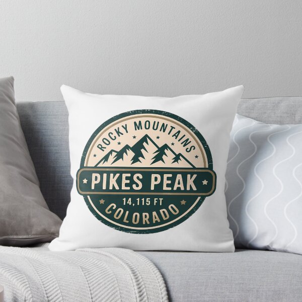 Item preview, Pikes Peak Summit Badge Colorado Vintage Mountain Design designed and sold by SharkCoDesigns.