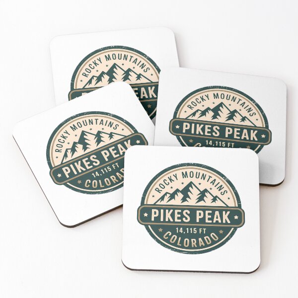 Item preview, Pikes Peak Summit Badge Colorado Vintage Mountain Design designed and sold by SharkCoDesigns.