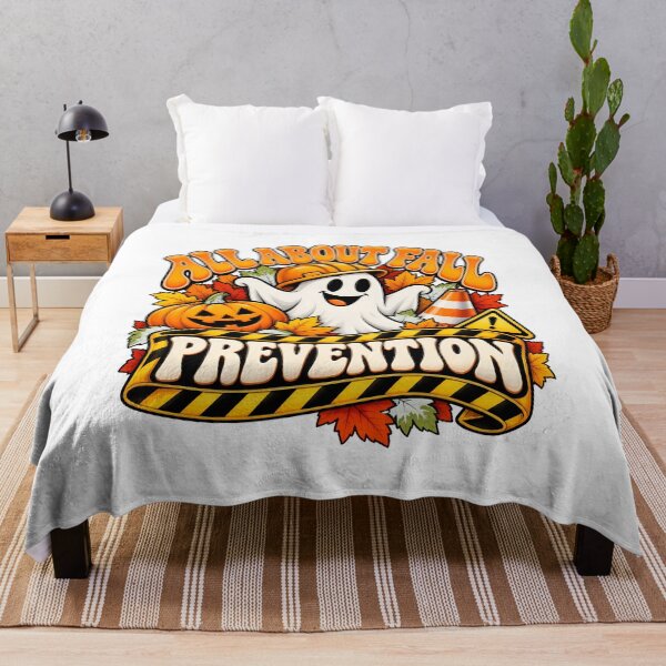 Item preview, All About Fall Prevention Ghost Pumpkin Autumn designed and sold by SoyLamderma.