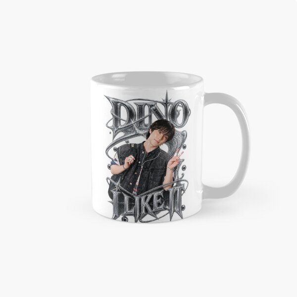 Item preview, DINO I LIKE IT SEVENTEEN Monochrome Grunge Idol Poster Artwork designed and sold by Valeree Store.