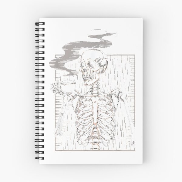 Item preview, Skeleton Drinking Coffee Caffeine Skull Coffee Lover T-Shirt designed and sold by shop-insider.