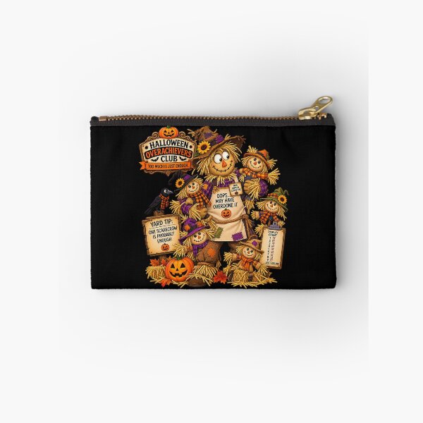 Item preview, ⚡HALLOWEEN OVERACHIEVERS CLUB - Scotty Scarecrow's Yard Display Commitee - dark version designed and sold by WheelieGdArt.