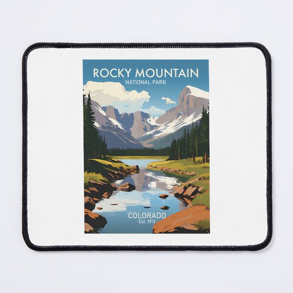 Item preview, Rocky Mountain National Park Landscape Travel Art designed and sold by SharkCoDesigns.