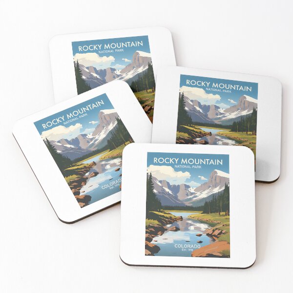 Item preview, Rocky Mountain National Park Landscape Travel Art designed and sold by SharkCoDesigns.