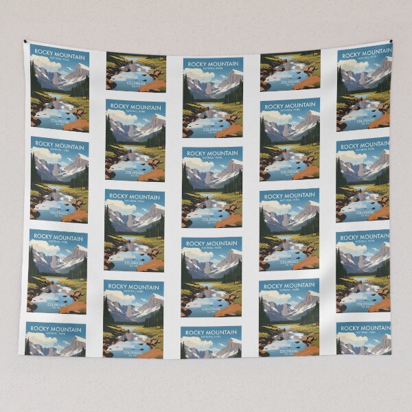Item preview, Rocky Mountain National Park Landscape Travel Art designed and sold by SharkCoDesigns.