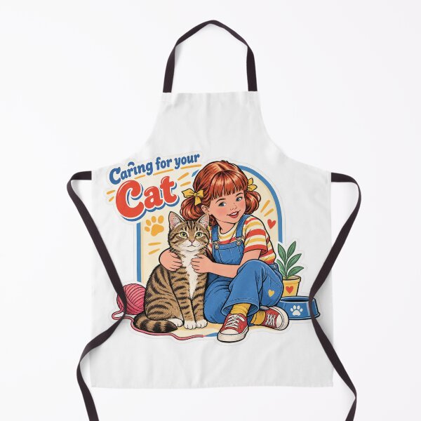Item preview, Vintage Caring For Your Cat Retro Cute Cat Lover Aesthetic Sticker designed and sold by PRIME4YOU.
