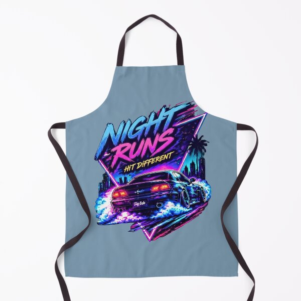 Item preview, Night Runs Hit Different Synthwave Retro Car JDM Aesthetic Classic T-Shirt designed and sold by digitalbob60.