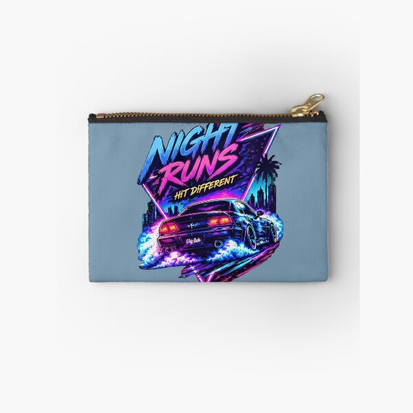 Item preview, Night Runs Hit Different Synthwave Retro Car JDM Aesthetic Classic T-Shirt   designed and sold by digitalbob60.