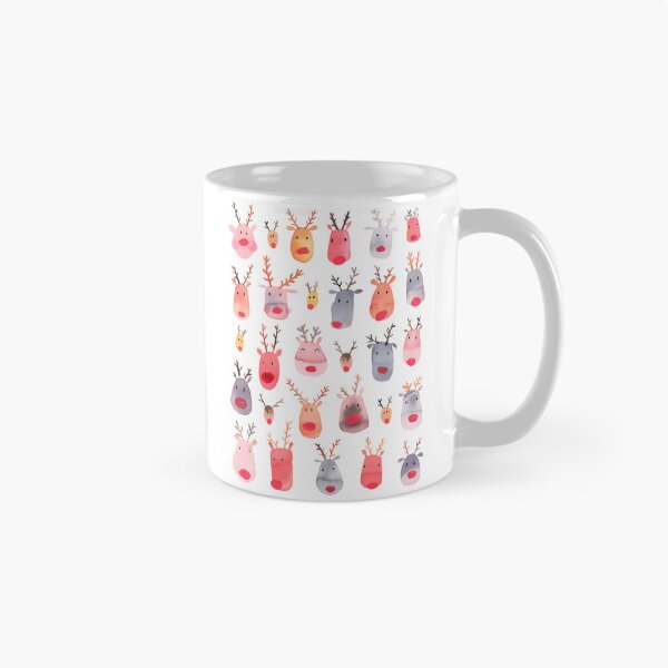Item preview, Reindeers - Animal Cuteness - Winter Watercolor Pattern - Rudolph designed and sold by funkieedesigns.