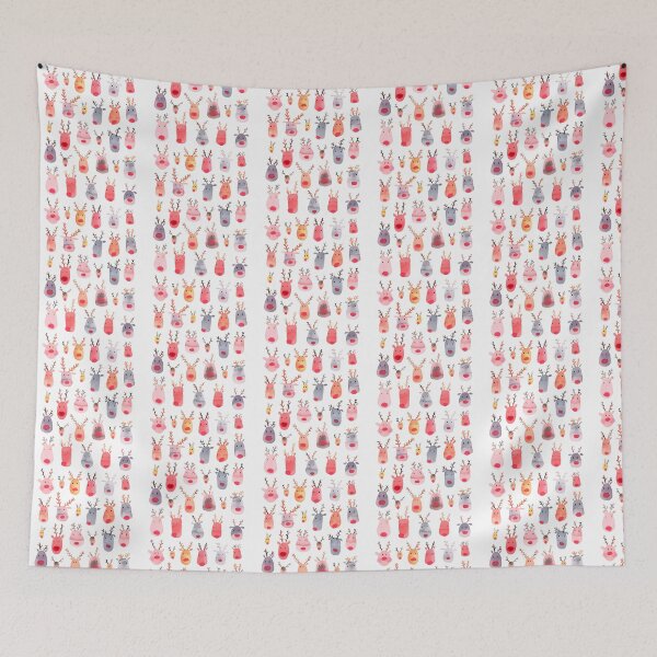 Item preview, Reindeers - Animal Cuteness - Winter Watercolor Pattern - Rudolph designed and sold by funkieedesigns.