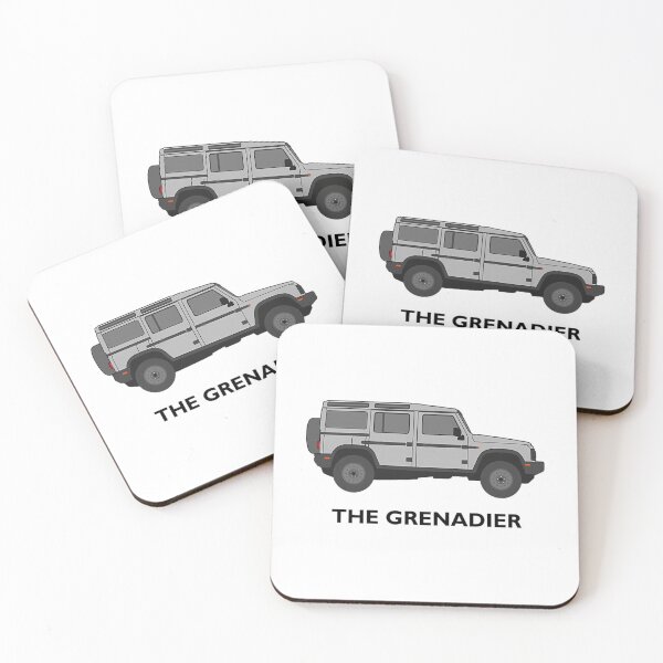 Item preview, The Grenadier Off-Road Vehicle (Gray  Lettering) designed and sold by SharkCoDesigns.