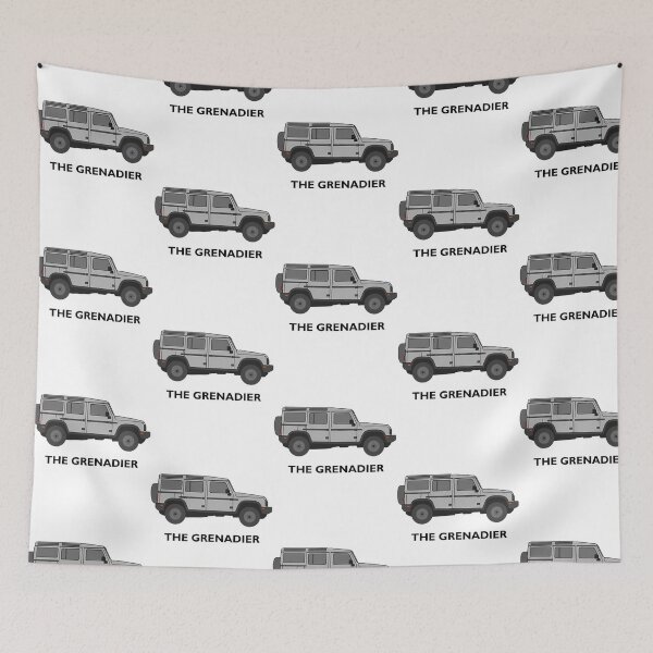 Item preview, The Grenadier Off-Road Vehicle (Gray  Lettering) designed and sold by SharkCoDesigns.