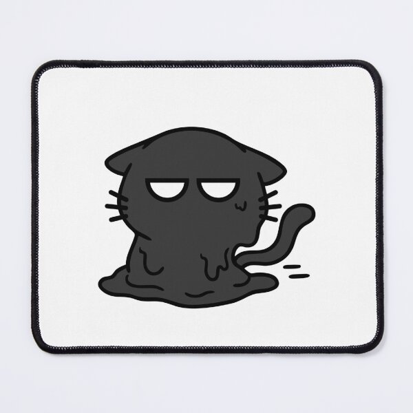 Item preview, Melting Black Cat - Socially Exhausted Introvert designed and sold by offquote. by nttglyphs.