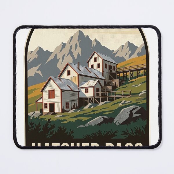 Item preview, Independence Mine Hatcher Pass Alaska Vintage Travel Sticker designed and sold by DetourDgn.