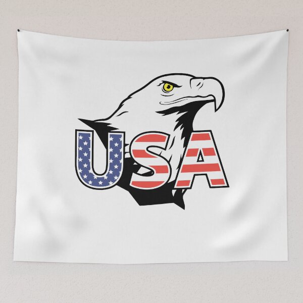 Item preview, Patriotic Eagle T-Shirt 4th of July USA American Flag Tshirt designed and sold by Oles Bielienkyi.