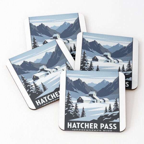 Item preview, Independence Mine Winter Hatcher Pass Alaska Sticker designed and sold by DetourDgn.
