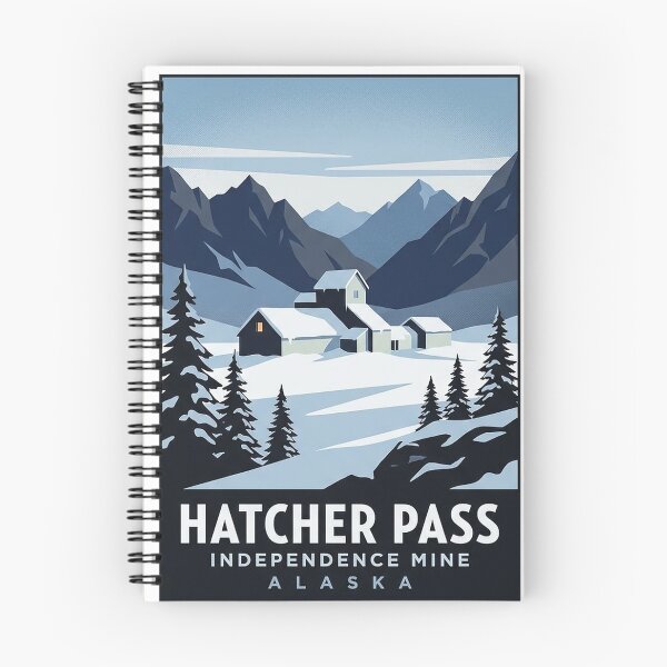 Item preview, Independence Mine Winter Hatcher Pass Alaska Sticker designed and sold by DetourDgn.