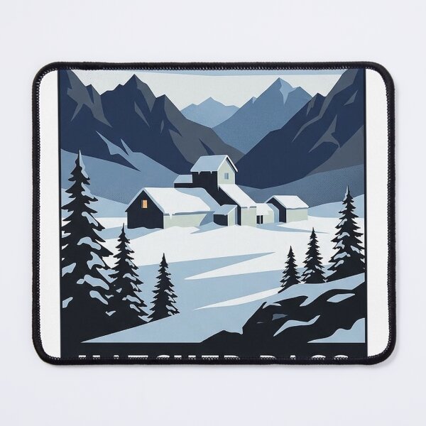 Item preview, Independence Mine Winter Hatcher Pass Alaska Sticker designed and sold by DetourDgn.