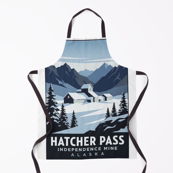 Item preview, Independence Mine Winter Hatcher Pass Alaska Sticker designed and sold by DetourDgn.