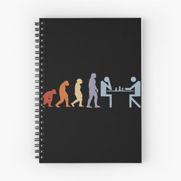 Item preview, Chess Pieces Evolution on Classic Chess Board Artwork designed and sold by chrisalexs23.