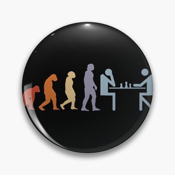 Item preview, Chess Pieces Evolution on Classic Chess Board Artwork designed and sold by chrisalexs23.