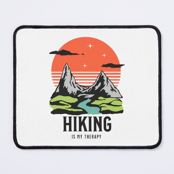 Item preview, Hiking Is My Therapy Retro Mountains Outdoor designed and sold by Loona97.