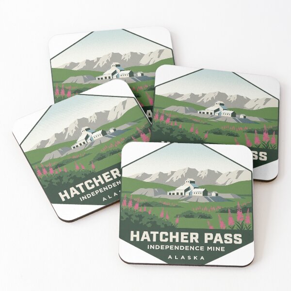 Item preview, Independence Mine Fireweed Meadow Hatcher Pass Sticker designed and sold by DetourDgn.