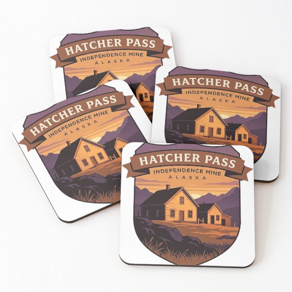 Item preview, Independence Mine Sunset Crest Hatcher Pass Alaska Sticker designed and sold by DetourDgn.