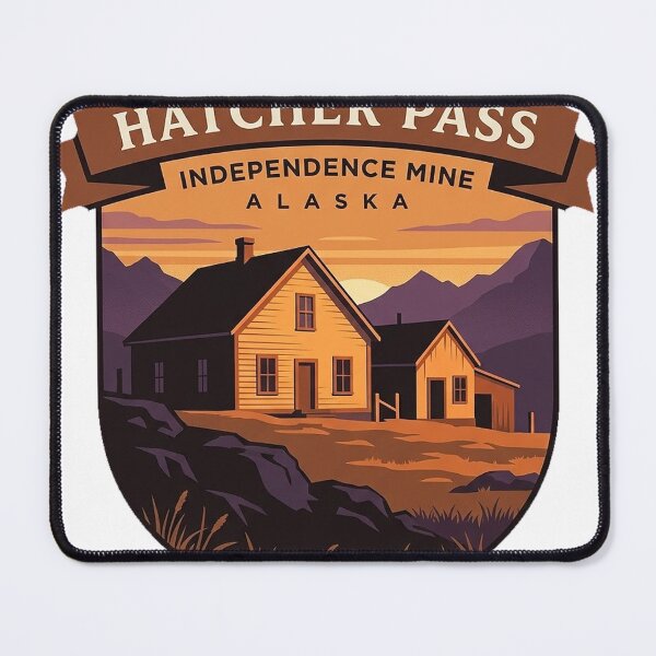 Item preview, Independence Mine Sunset Crest Hatcher Pass Alaska Sticker designed and sold by DetourDgn.