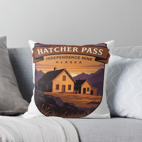 Item preview, Independence Mine Sunset Crest Hatcher Pass Alaska Sticker designed and sold by DetourDgn.