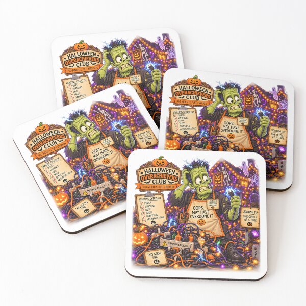 Item preview, ⚡HALLOWEEN OVERACHIEVERS CLUB -  Frank's Lighting & Electrical Department designed and sold by WheelieGdArt.