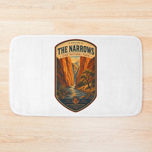 Item preview, The Narrows Zion National Park Utah Hiking Explorer designed and sold by SharkCoDesigns.