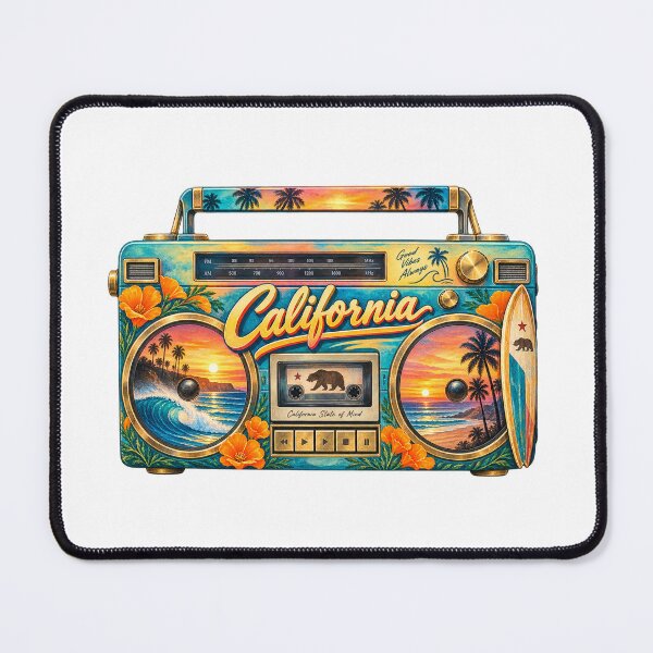 Item preview, California Gen X Boom Box designed and sold by Whimspired By Paxx.
