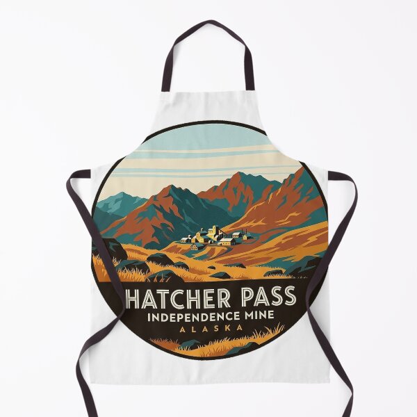 Item preview, Independence Mine Overlook Hatcher Pass Alaska Round Sticker designed and sold by DetourDgn.