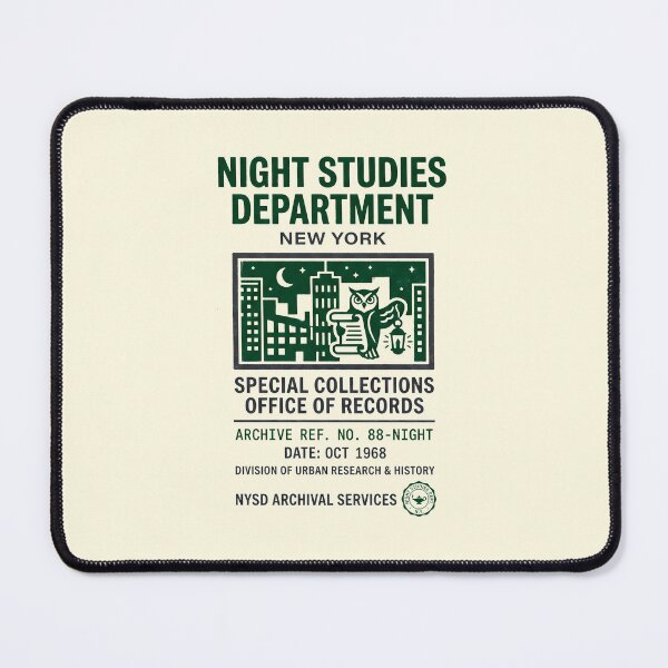 Item preview, Night Studies Department Dark Academia Vintage Archivist Graphic designed and sold by SplashTastic.