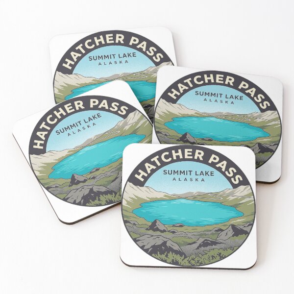 Item preview, Summit Lake Hatcher Pass Alaska Alpine Sticker designed and sold by DetourDgn.