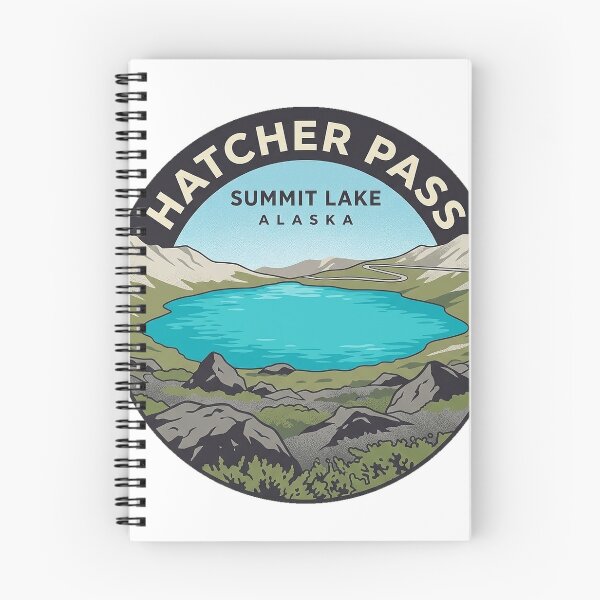 Item preview, Summit Lake Hatcher Pass Alaska Alpine Sticker designed and sold by DetourDgn.